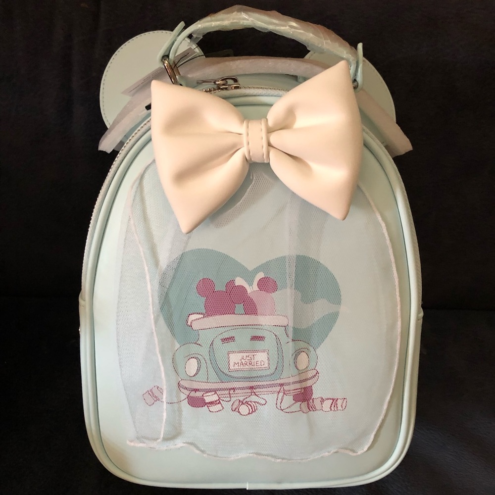 Loungefly Mickey and Minnie Just Married backpack